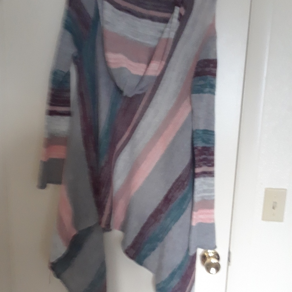 Multi color sweater cardigan